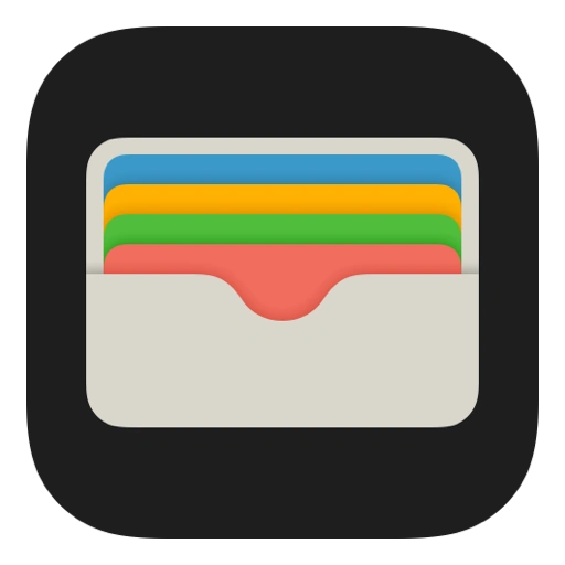 Apple wallet app icoon