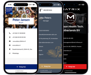 Voorbeelden van digitale visitekaartjes