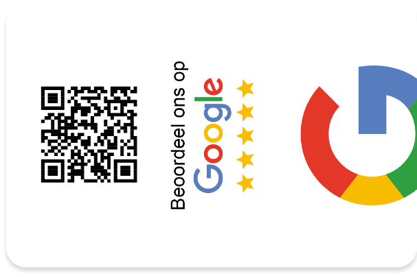 Google review card voorbeeld