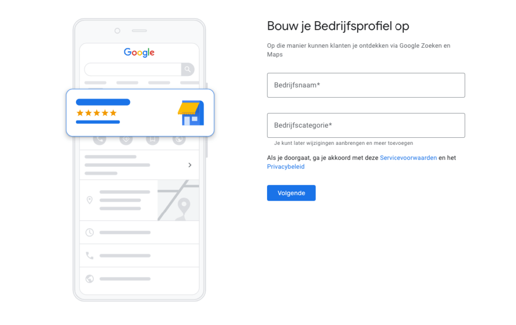 bedrijfsprofiel Google