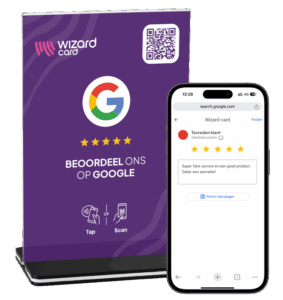 NFC Google review display A6