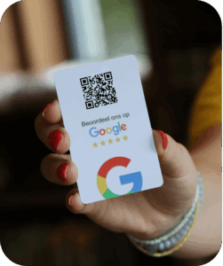 NFC Google review kaart qr-code