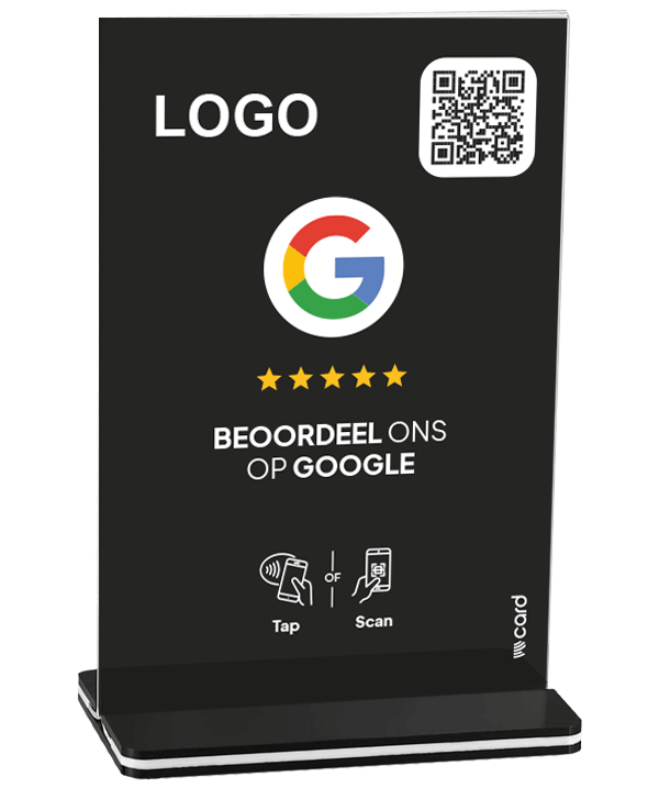 Google review display NFC