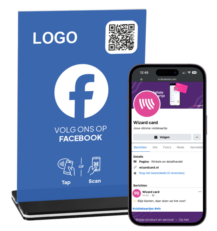 Volg ons op Facebook display A6