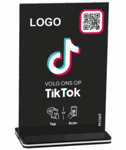 Tiktok display A6 bordje