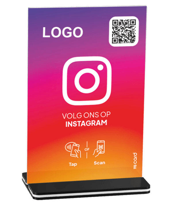 Volg ons op Instagram display A6 NFC