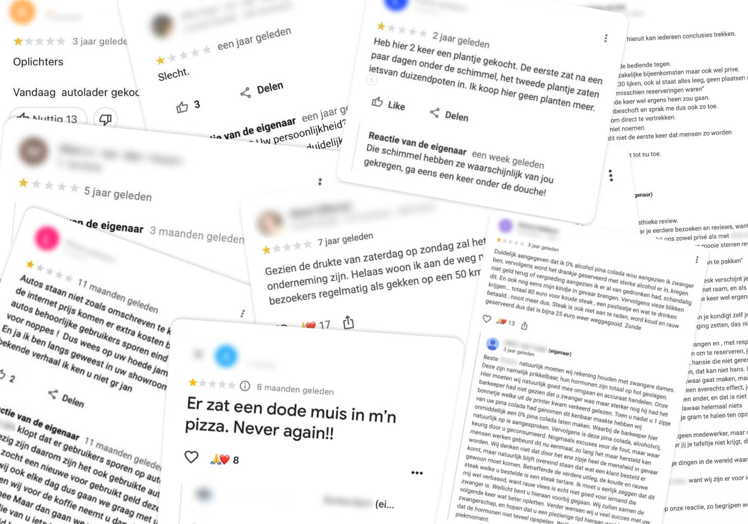10 pijnlijke reacties op ontevreden klanten op Google
