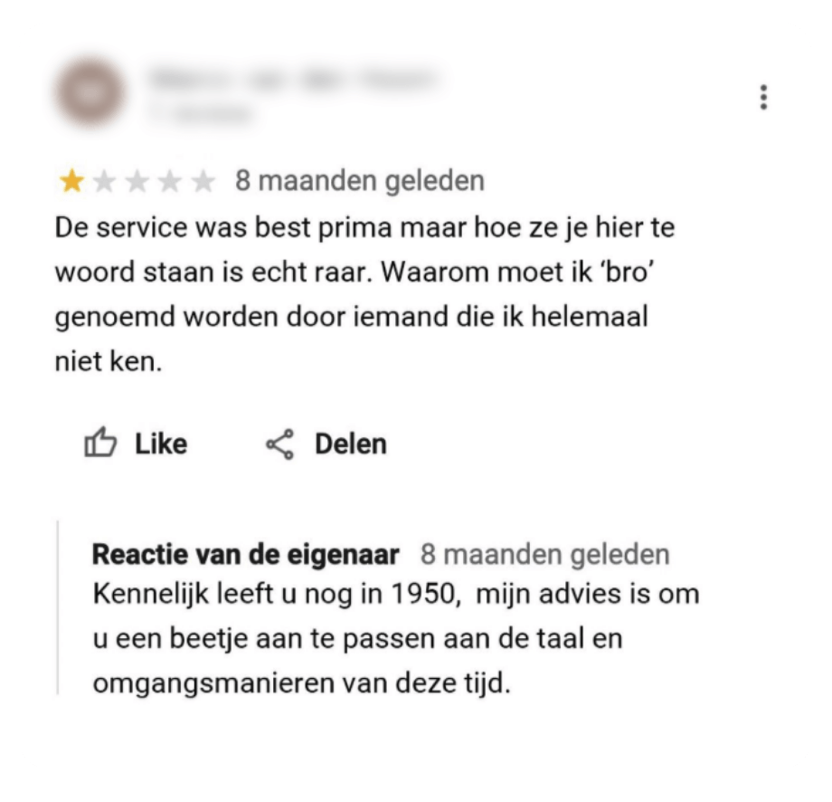 Google review - best prima