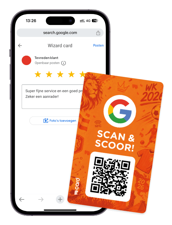 WKaart Google reviews NFC WK 2026