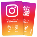 Volg op Instagram kaart