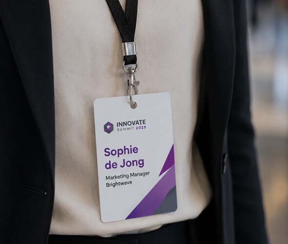 Naambadge id badge keycord met eigen ontwerp
