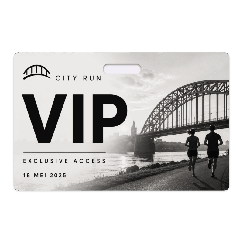 Naambadge met gleuf voorbeeld vip