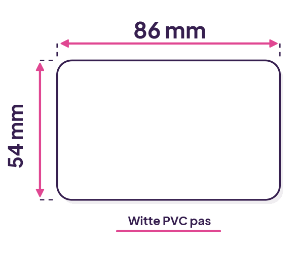 afmetingen pvc Naambadge