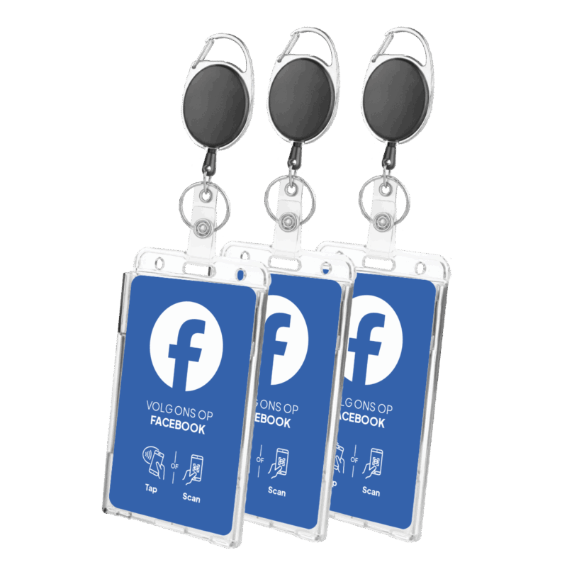 Volg ons op Facebook team pack met NFC