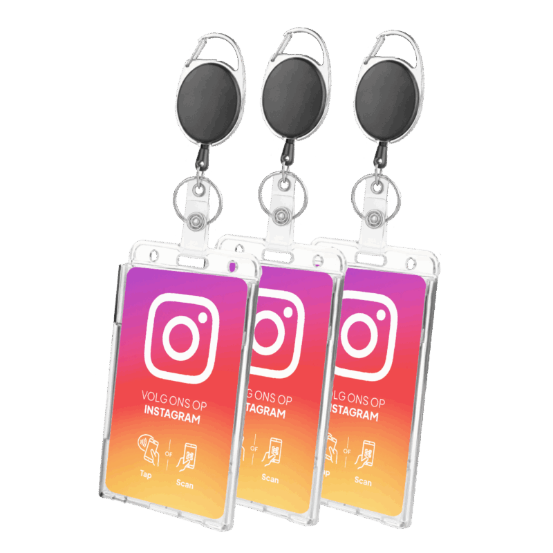 Instagram team pack nfc kaarten 3 stuks