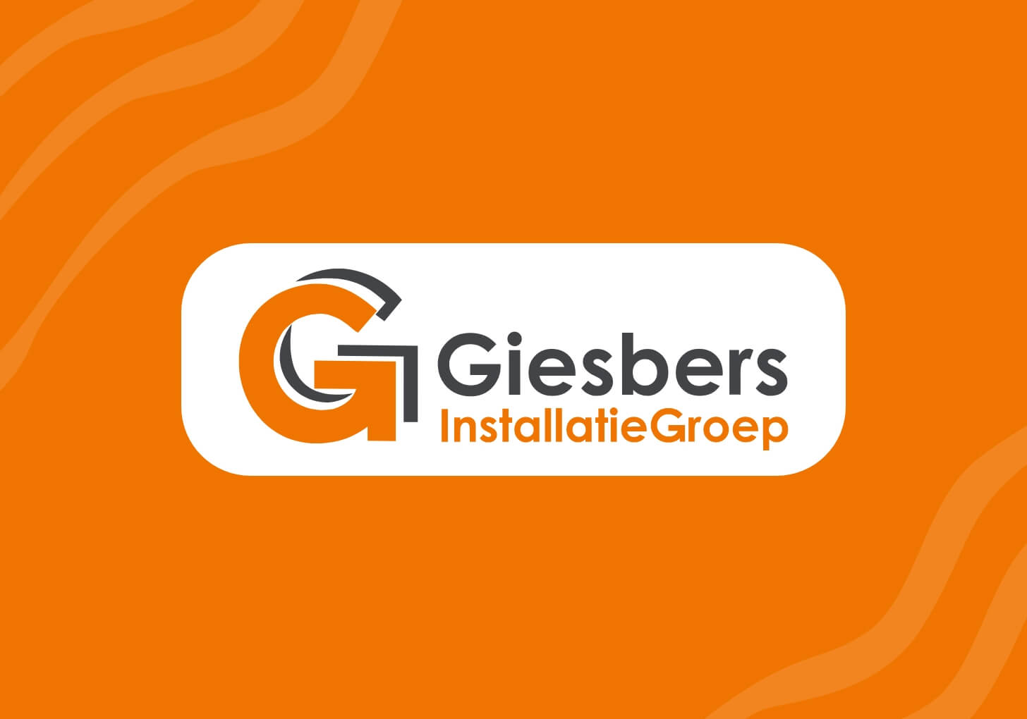 Logo Giesbers installatie digitale visitekaarten
